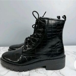 Topshop Women’s Combat Boots sz 38 Lace Up